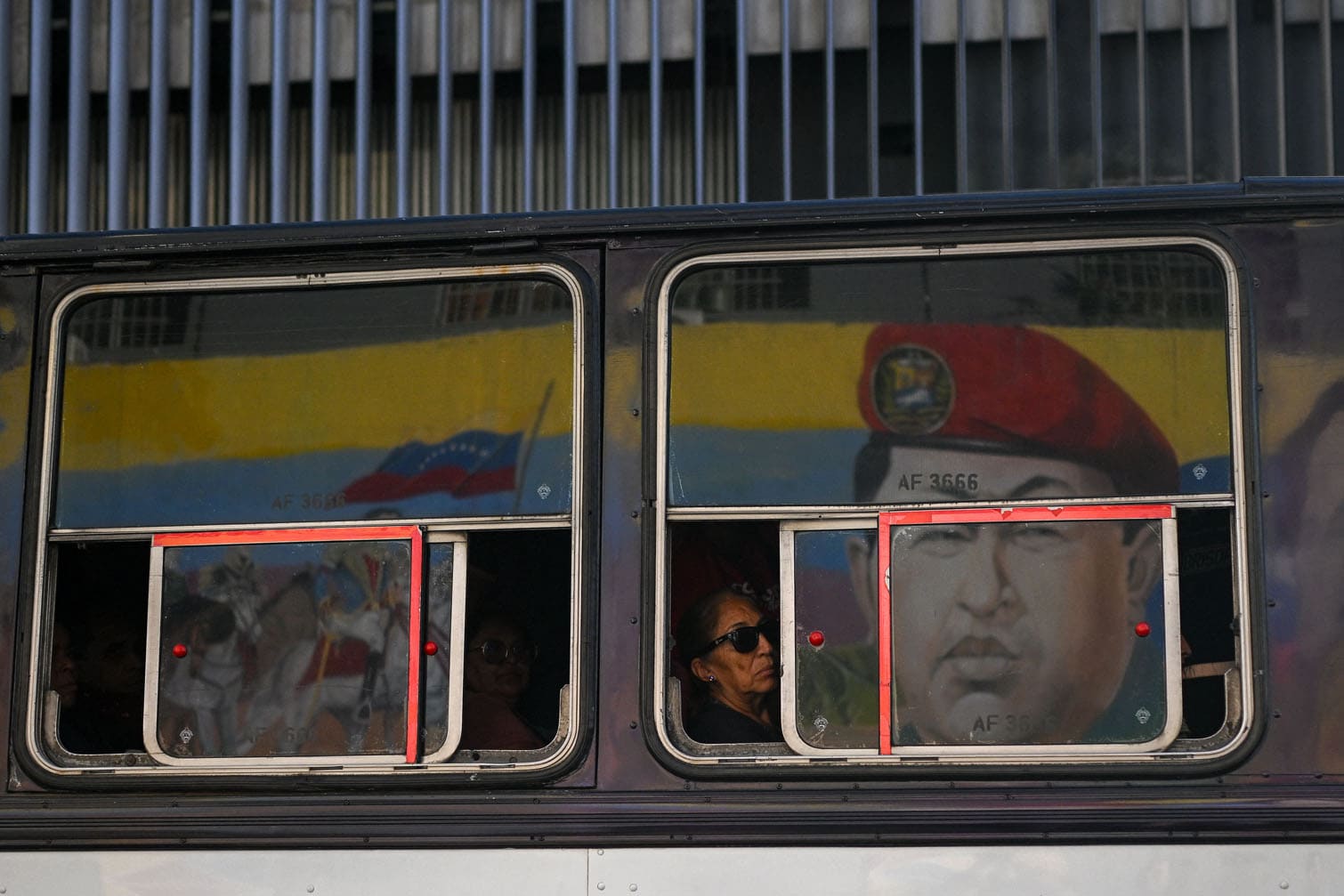 mural depicting late Venezuelan President Hugo Chavez