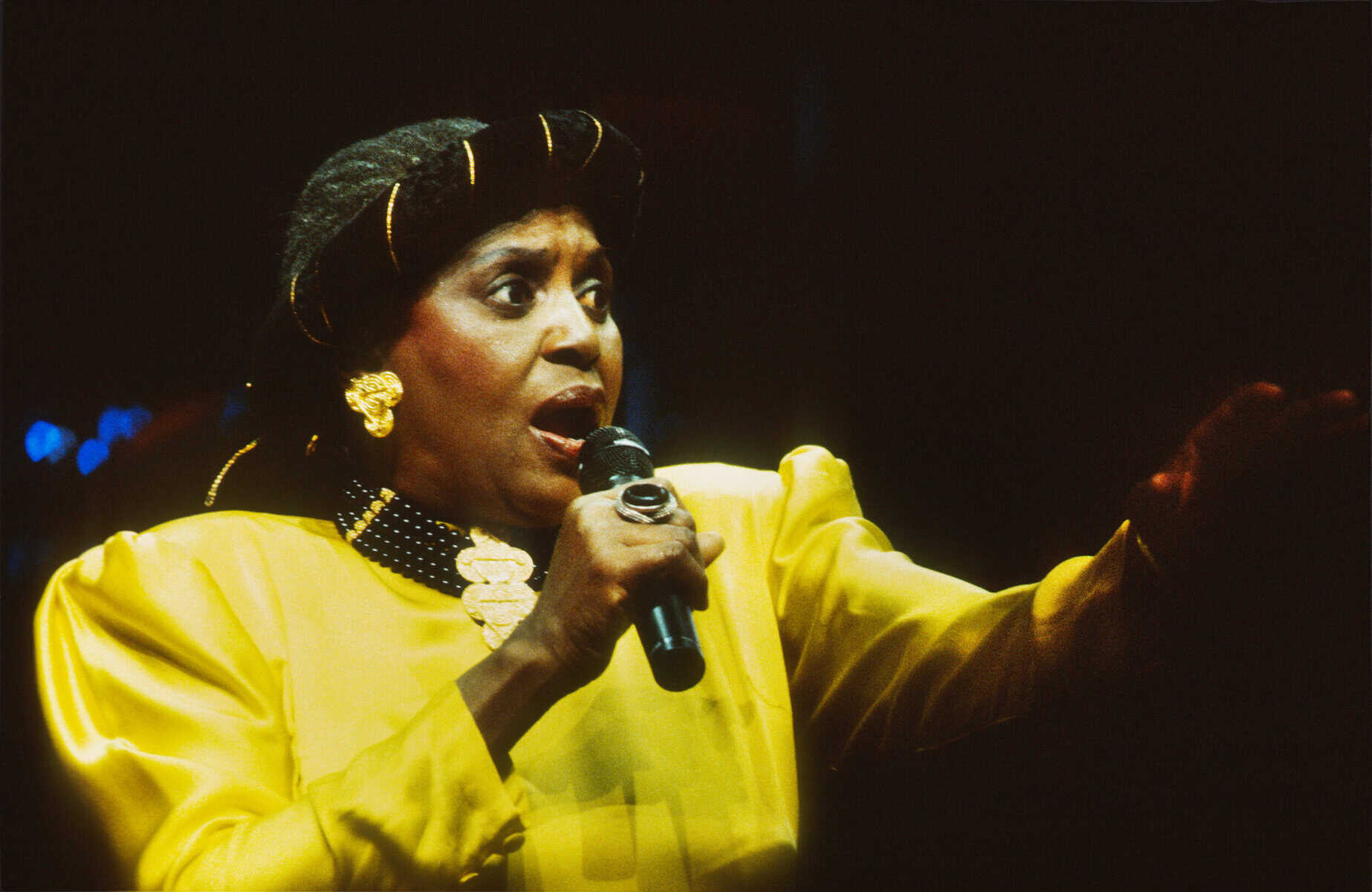 Miriam Makeba (AKA Mama Africa): During the Graceland tour of Paul Simon, Vorst Nationaal,Brussel, Belgium, 15th June 1989. Picture via Gie Knaeps/Getty Images