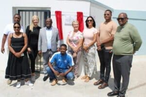 Municipal officials, ward councillors and community organisers at the unveiling last week.