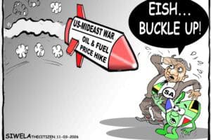 oil price petrol South Africa Iran Middle East