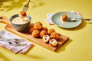 Recipe of the day: Fried mielie-meal and bean balls with cheese sauce