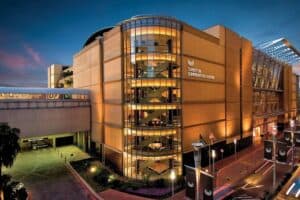 The landmark Sandton Convention Centre in Sandton Central Johannesburg, which is now wholly owned by Pareto, together with two adjacent hotels.