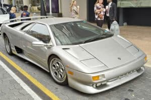 A supercar in Melrose Arch