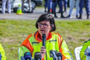 Transport Minister Barbara Creecy Easter road safety unroadworthy