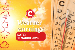Weather forecast for 10 March 2026