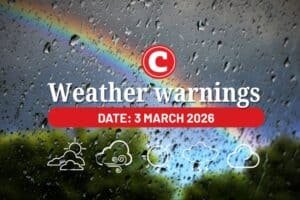 Weather forecast 2 March 2026