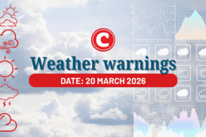 Weather forecast for 20 March 2026