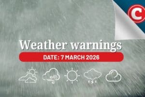 Weather forecast 7 March 2026
