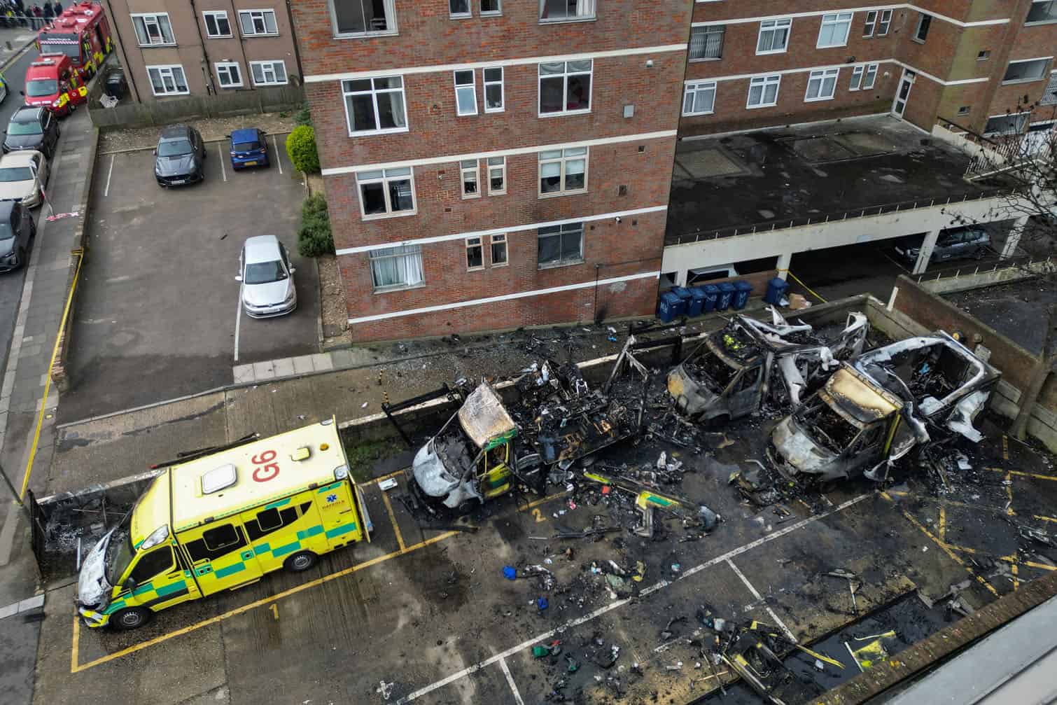 burnt out ambulances
