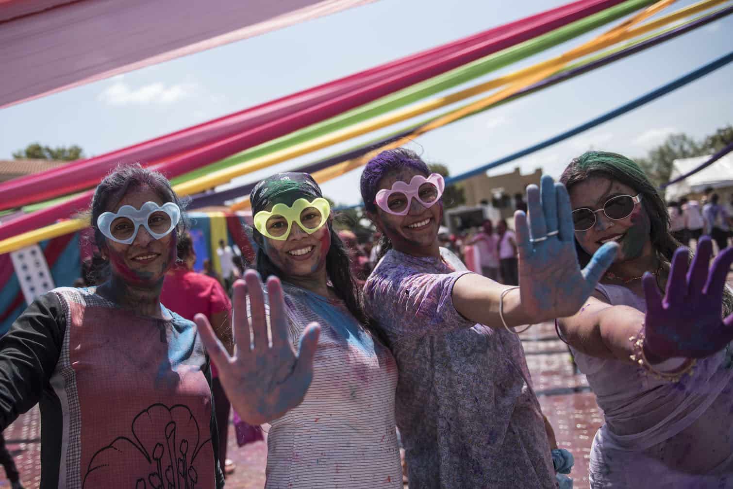 Holi festival celebrated in Sandton