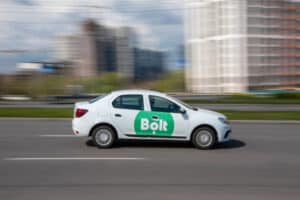 Bolt SA branded car.