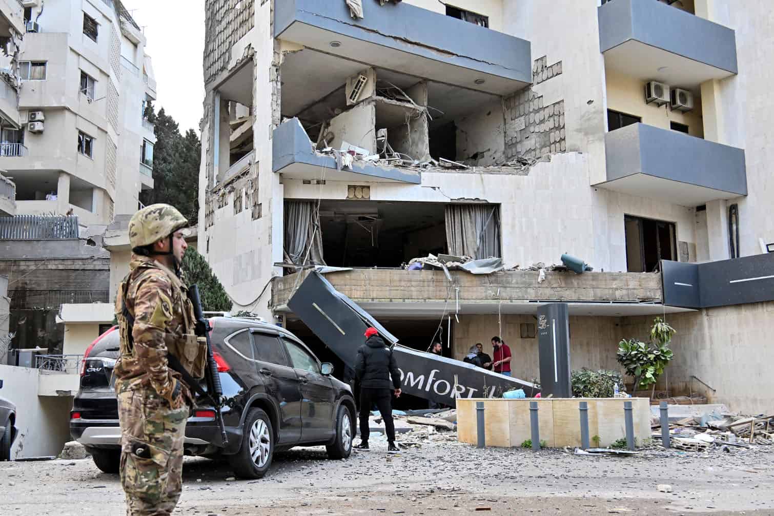 Israeli military targets hotel building in east Beirut