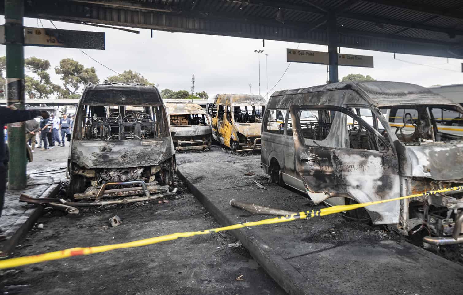 Nine Taxis Torched At Nyanga Taxi Rank