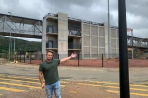Ward 2 councillor Quentin Meyer near the Wonderboom Intermodal Junction development.