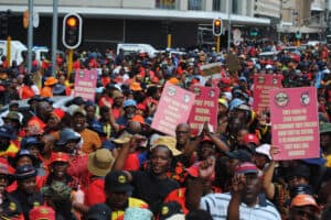 SAMWU protest to delay service delivery.