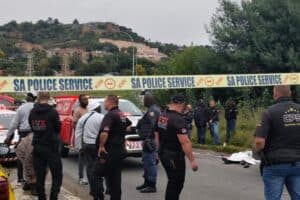 Emergency services and law enforcement are on the scene at the corner of Lois Avenue and Skukuza Road following a shooting.