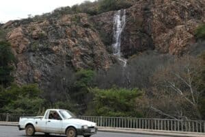 The waterfall at the Wonderboom Nature Reserve.