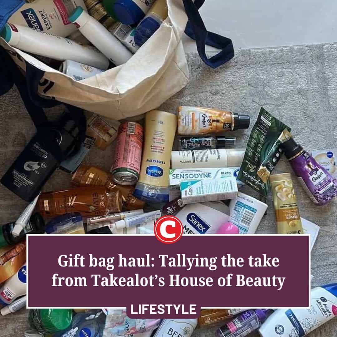 A look at the value of the Takealot House of Beauty goodie bag. Photos: Kaunda Selisho