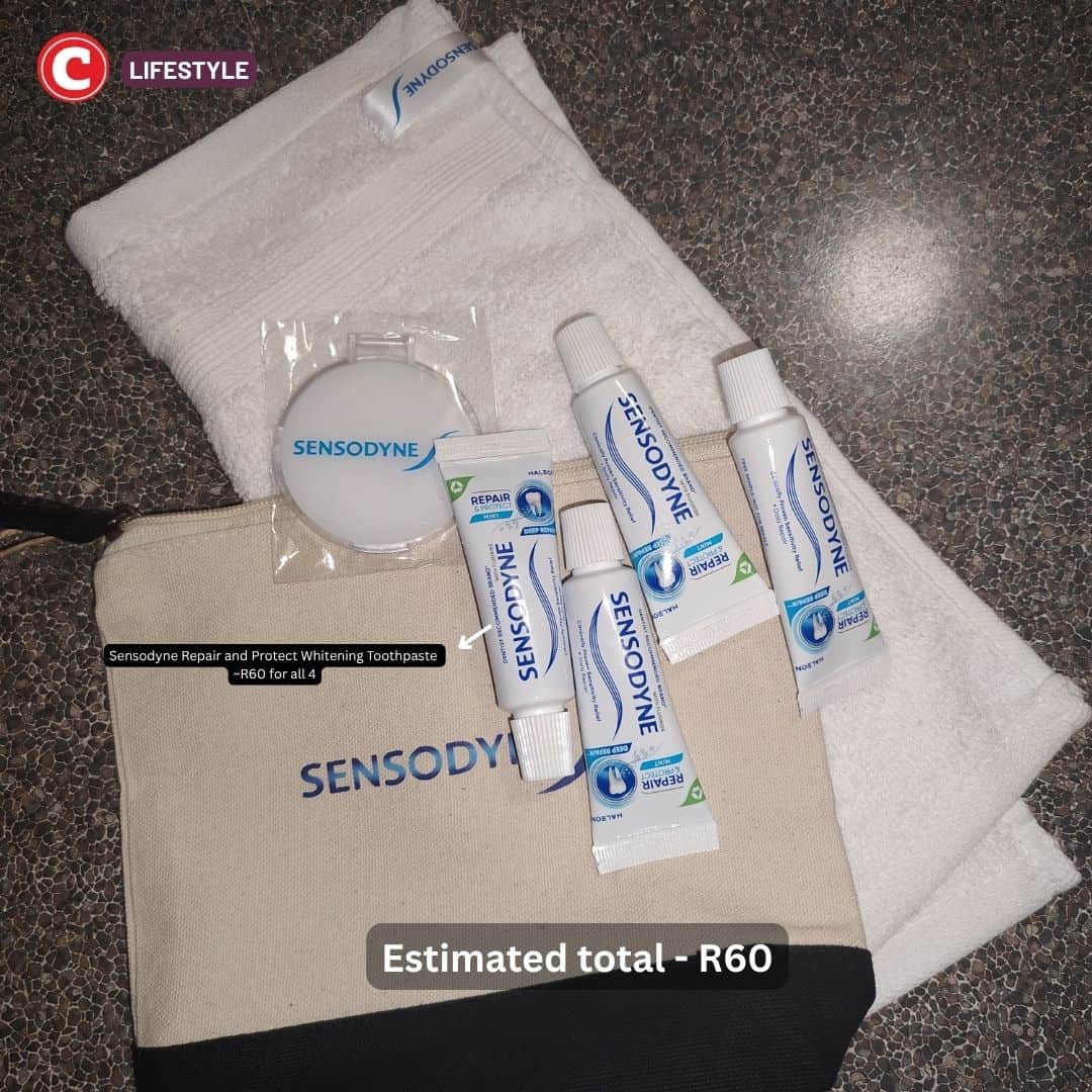 A look at the value of the Takealot House of Beauty goodie bag. Photos: Kaunda Selisho