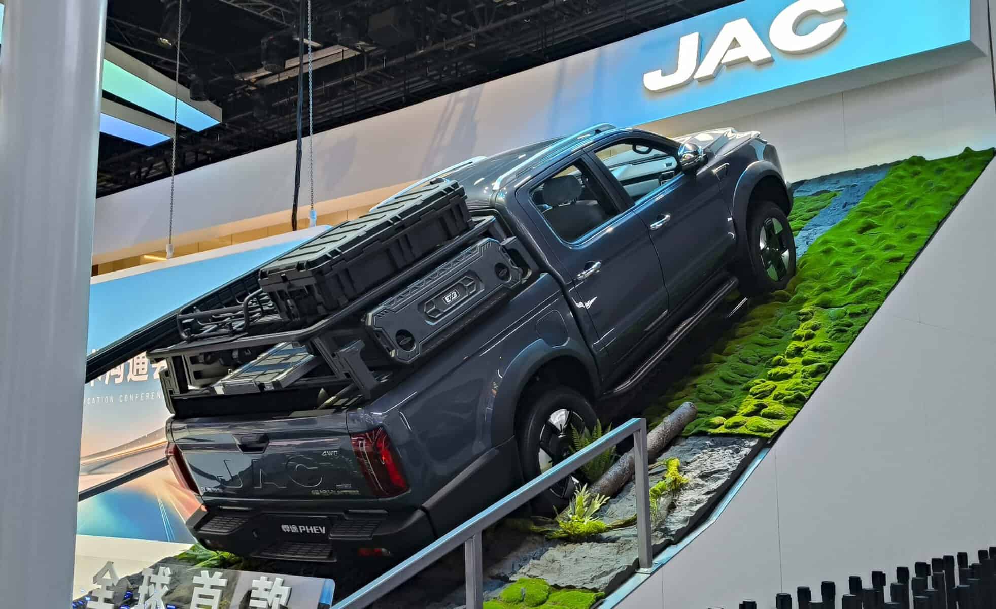 A JAC Hunter on a ramp