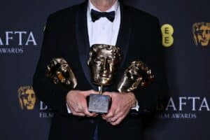 BAFTA awards are held during the BAFTA British Academy Film Awards ceremony at the Royal Festival Hall, Southbank Centre, in London, on February 22, 2026. Picture via JUSTIN TALLIS / AFP