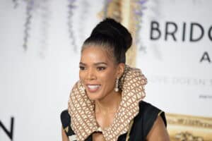 JOHANNESBURG, SOUTH AFRICA - MARCH 26: Actress Connie Ferguson at the Bridgerton Affair at Inanda Club on March 26, 2022 in Johannesburg, South Africa. The event featured an elite list of highly esteemed special guests from Johannesburg.