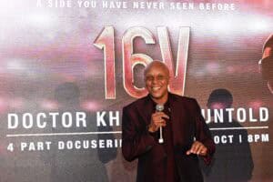 Doctor Khumalo during the special screening of 16V Doctor Khumalo Untold at Langhams Estate on October 02, 2022 in Johannesburg, South Africa. The four part weekly docuseries tells the story football legend, Doctor Khumalo - his life and career. The docuseries also showcase the 1996 Africa Cup of Nations, Dr Khumalo playing in America, and his iconic career at Kaizer Chiefs, to his soccer-filled upbringing and youth under the apartheid regime. Picture via Gallo Images/Oupa Bopape