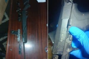 unlicensed rifle and pistol Potchefstroom