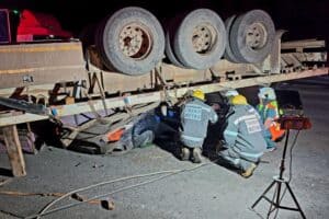 Woman killed in horror crash after truck lands on her car in KZN