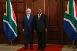 Ambassadors 'should never criticise their hosts,' Ramaphosa tells new ambassadors, including Bozell