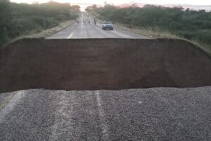 Massive road collapse forces full closure of Limpopo's Orpen Road