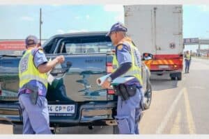 Police are checking doing stop and search operation.
