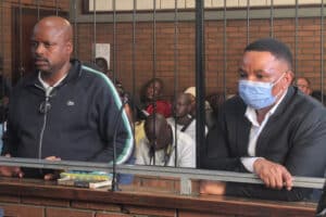 Julius Mkhwanazi and Kagio Lerutla applying for bail.