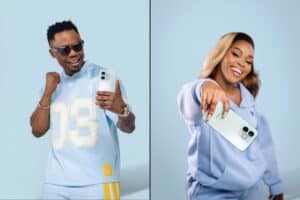 DJ Tira and Lethabo Mekoa with the Honor 600 Lite