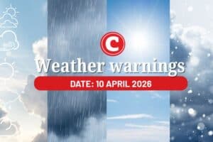 Weather forecast 10 April 2026