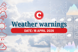 Weather forecast for 16 April 2026