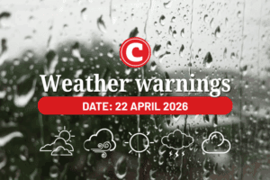 Weather forecast for 22 April 2026