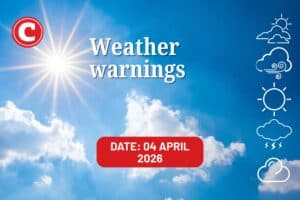 Weather forecast 4 April 2026
