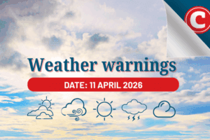 Weather forecast for 11 April 2026