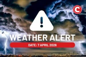 Weather alert 7 April 2026