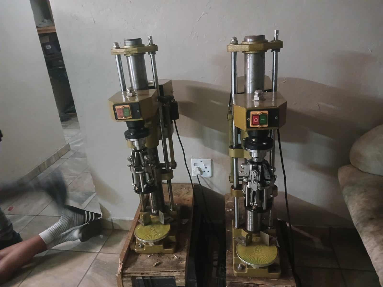 Machines used to manufacture fake alcohol. Picture: Eastern Cape Saps.