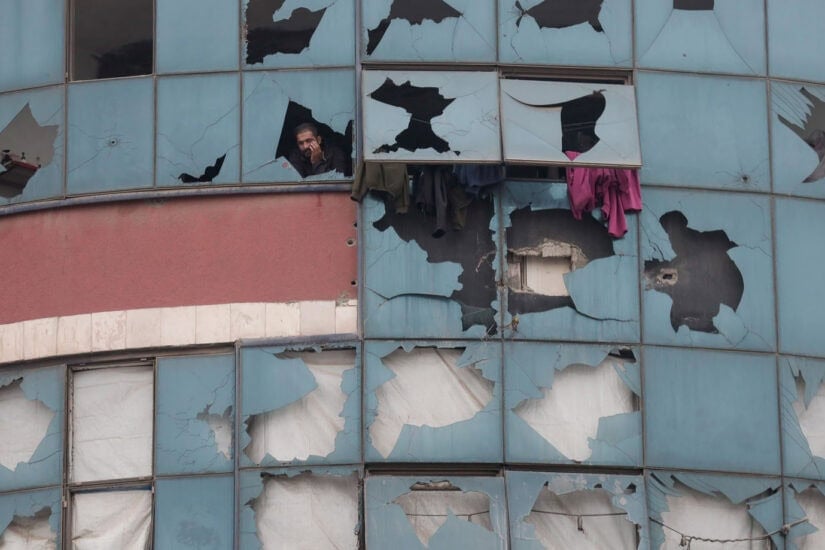 Airstrike hits Al-Shati refugee camp in Gaza City