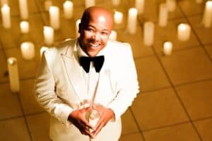 Anele Mdoda’s husband and co-owner of Tark Group, Bonelela Mgudlwa.