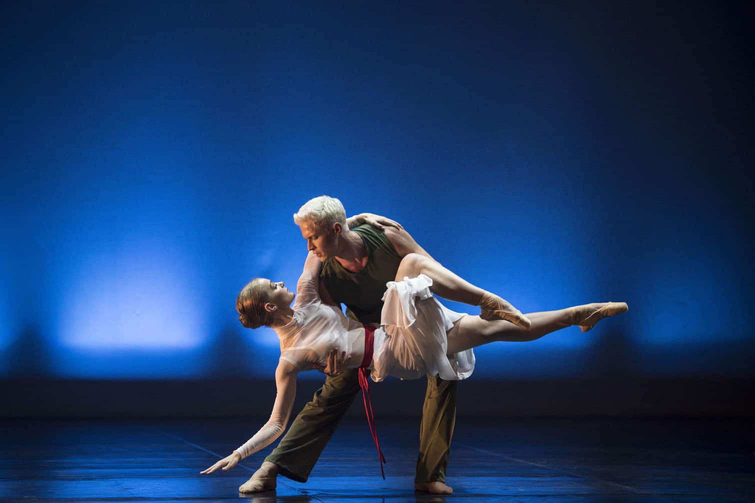Dancers with the Johannesburg-based dance company WGRUV perform