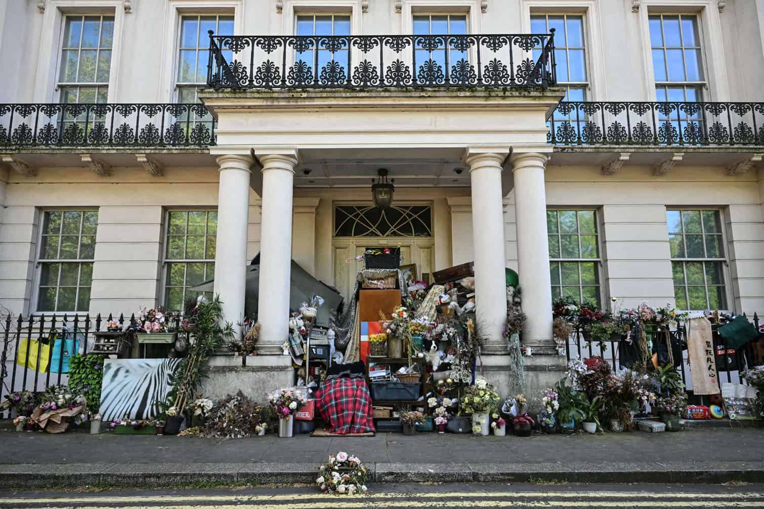 Items reportedly belonging to squatters are pictured