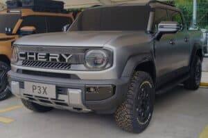 KP31 Chery bakkie shown in Wuhu, China