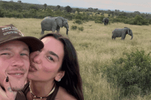 pop star Dua Lipa and fiancé Calum Turner's latest luxury vacation in South Africa
