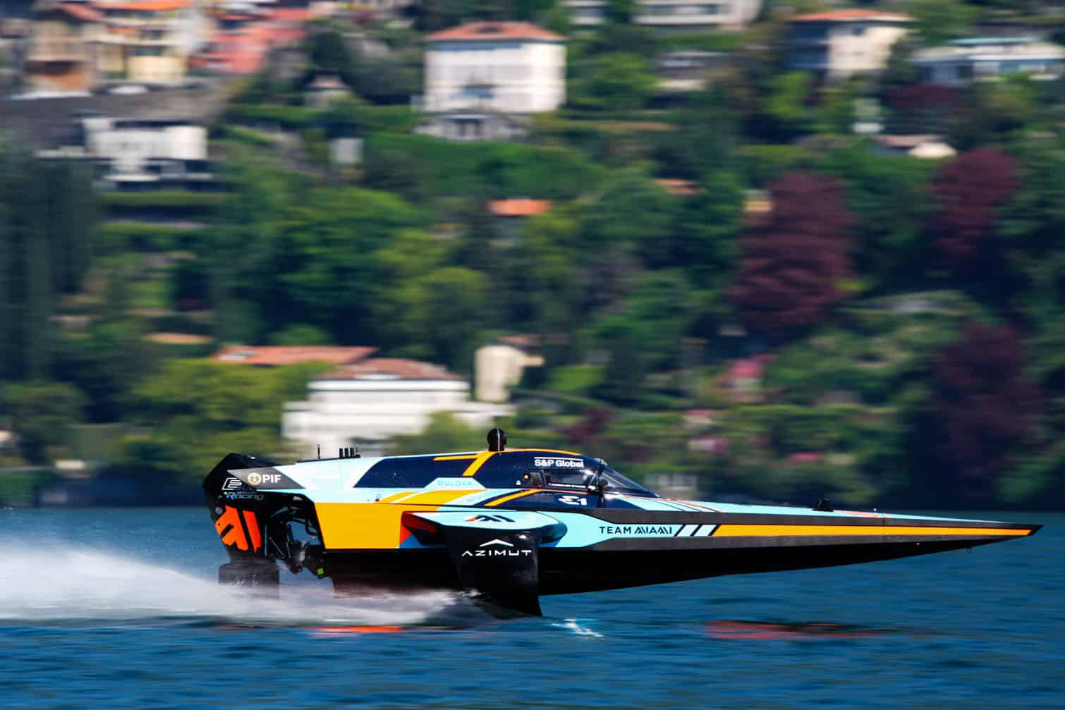 free practice during the E1 Series Lake Como GP