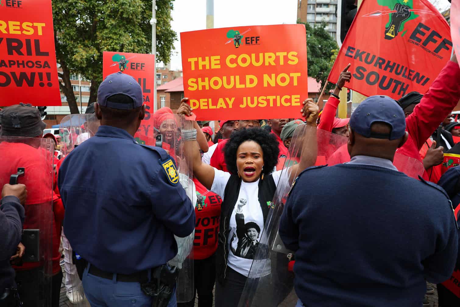 EFF Picket At The Constitutional Court For Phala Phala Judgment Release