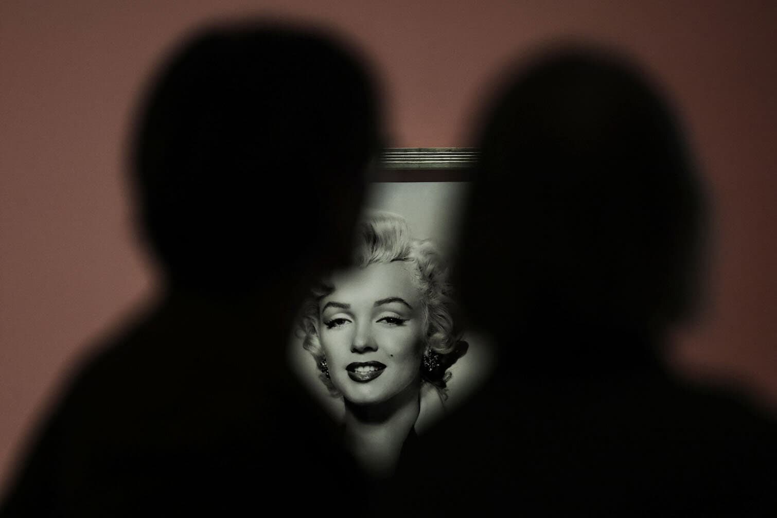 People visit the exhibition "Marilyn Monroe: 100 ans!"